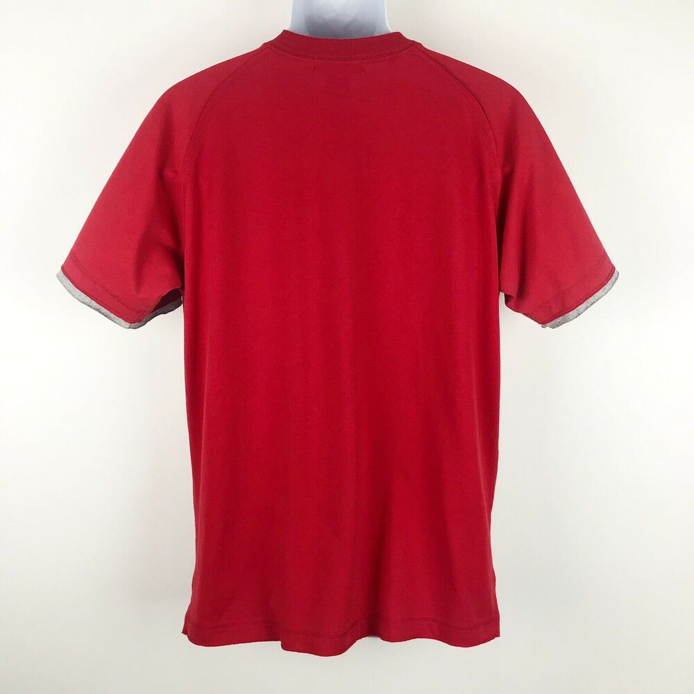 Nike Philadelphia Phillies Henley Shirt Mens Large Sewn Logo Short Sleeve Jersey - Picture 8 of 12